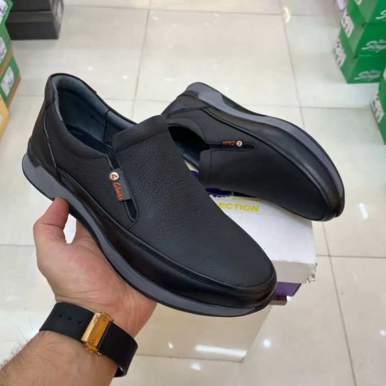 کفش اسپورت آلفا مردانه تمام چرم زیره ترمو